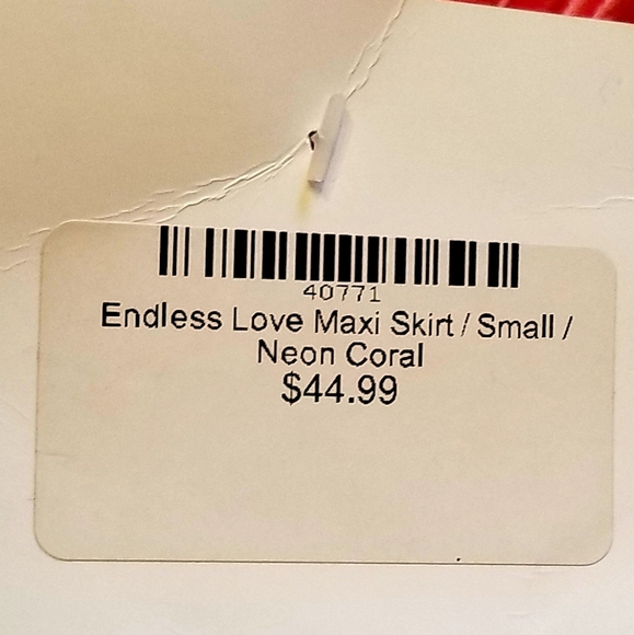 Love In Coral Maxi Skirt - Picture 4 of 6